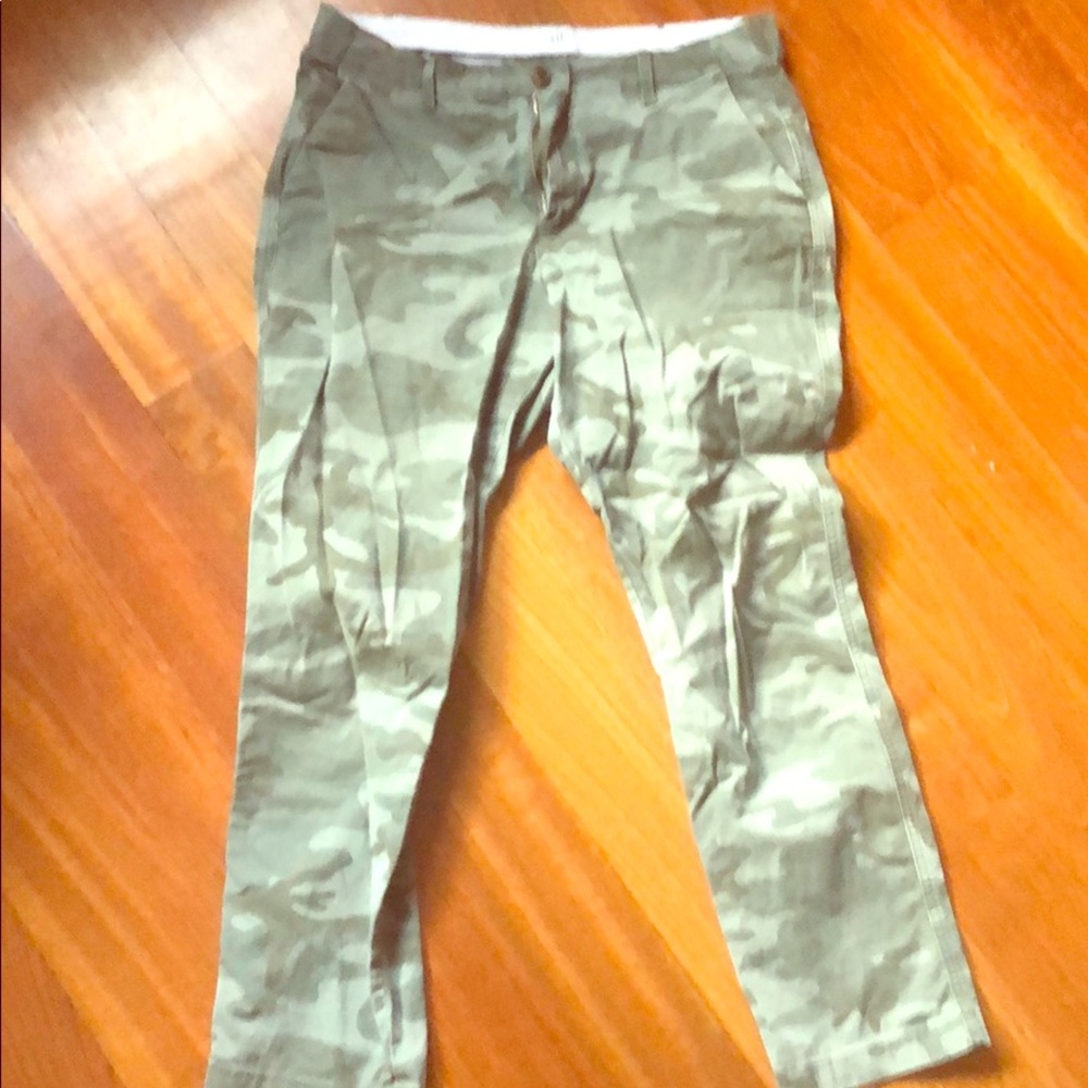 GAP camo “girlfriend chinos”